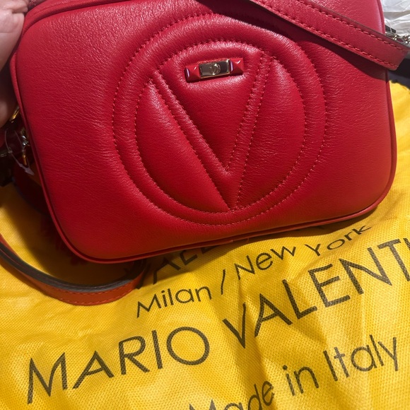 NWT Valentino Red Leather Crossbody Bag - Picture 12 of 14